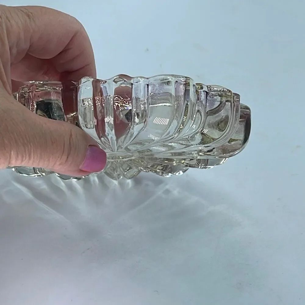 Vintage Hazel Atlas clear 1960’s nesting ashtray. - Picture 2 of 6